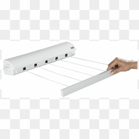 Wenko® Extendable Wall Clothesline "  Class="lazyload"  - Séchoir À Linge Extensible, HD Png Download - clothesline png