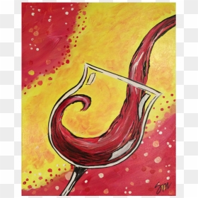 “wine Splash” - Modern Art, HD Png Download - wine splash png