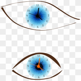 Clock Eye Clip Arts, HD Png Download - blue eye png