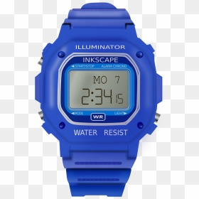 Digital Watch Clip Arts - Blue Watch Clipart, HD Png Download - digital clock png