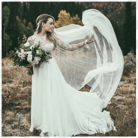 Wedding Dress, HD Png Download - wedding veil png