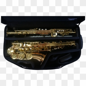 Double Case For Alto And Soprano Saxophone - Double Case Alto Soprano, HD Png Download - saxaphone png