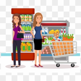 Grocery Shopping Clipart, HD Png Download - grocery png