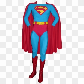 Costume Worn By Christopher Reeve In His First Two - Transparent Superhero Costume Png, Png Download - superhero cape png