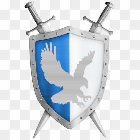 Escudo Com Espada , Png Download - Logo Knight Shield And Sword, Transparent Png - espada png
