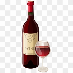 Bottle Of Wine Clip Art, HD Png Download - wine splash png