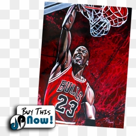 Michael Jordan Painting - Michael Jordan, HD Png Download - dunk png