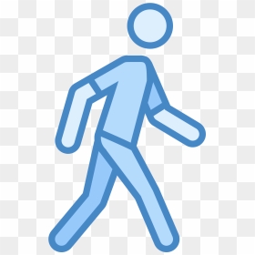 This Icon Is Like A Three Dimension Stick Person - Transparent Background Walking Person Icon, HD Png Download - stick person png