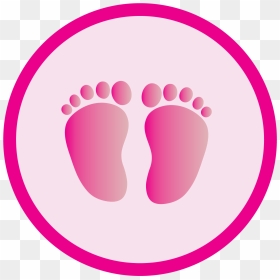 Baby Feet Clip Art Free Download Best - Baby Feet Pink Clipart, HD Png Download - foot steps png