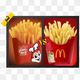 Mcdo And Jollibee Fries, HD Png Download - mcdonalds fries png