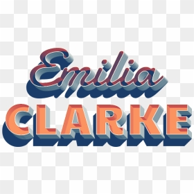 Emilia Clarke Name Logo Png - Graphic Design, Transparent Png - emilia clarke png