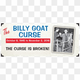 Curse Of The Billy Goat, HD Png Download - chicago cubs png