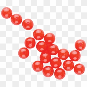 Round Beads Red - Red Beads Png, Transparent Png - beads png