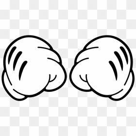 Mickey Mouse Hand Png - Mickey Mouse Cartoon Gloves, Transparent Png - mouse hand png