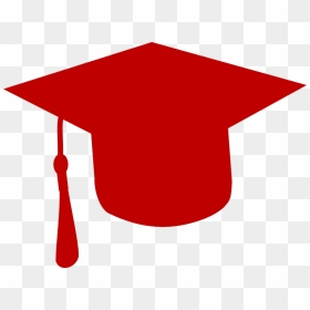Graduation Cap And Gown Clipart - Red Graduation Cap Clip Art, HD Png Download - cap and gown png