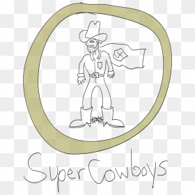 Line Art, HD Png Download - cowboys png