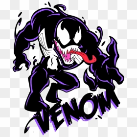 Spider Man Art Carnage - Cute Venom Cartoon Drawing, HD Png Download - carnage png
