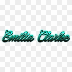 Emilia Clarke Beautiful Letter Png Name - Calligraphy, Transparent Png - emilia clarke png