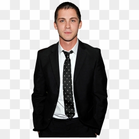 Logan Lerman In Suit Png Image - Brooks Brothers Red Fleece Tie, Transparent Png - man in a suit png