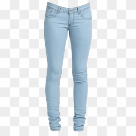 Light Blue Denim Jeans Transparent Background Clothing - Transparent Background Denim Jeans Png, Png Download - blue jeans png