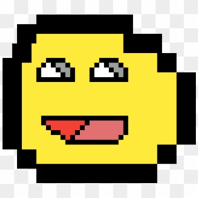 Minecraft Button Pixel Art, HD Png Download - lol face png