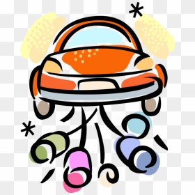 Vector Illustration Of Just Married Honeymoon Automobile - Marriage, HD Png Download - just married png