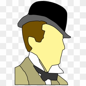 Clipart Of Man Wearing Hat, HD Png Download - man in a suit png