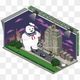 Family Guy Quest For Stuff Ghostbusters , Png Download - Cartoon, Transparent Png - nyc skyline silhouette png