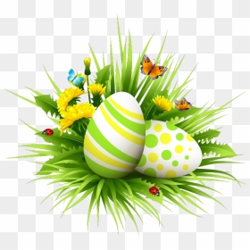 Transparent Easter Eggs In Grass Png - Easter Eggs Transparent Background Png, Png Download - easter eggs in grass png
