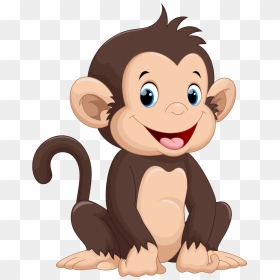 Monkey Clipart, HD Png Download - cartoon animals png