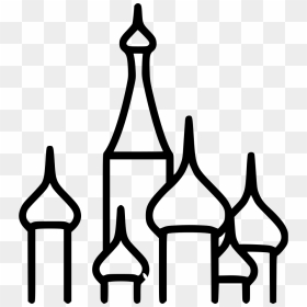St Basil Cathedral Moscow - Free Moscow Icon, HD Png Download - basil png