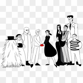 The Addams Family Character Png Clipart - Addams Family Wednesday 2019, Transparent Png - family clipart png