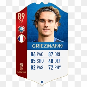Fifa 18 World Cup France Griezmann - Fifa 18 World Cup Ronaldo, HD Png Download - world cup 2018 png