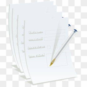 Sheets Of Paper Clipart, HD Png Download - pen and paper png