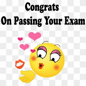 Congrats On Passing Your Exam Png Free Images - Smiley, Transparent Png - exam png