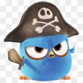 Angry Bird Blue Pirate - Netflix Angry Birds, HD Png Download - angry bird png