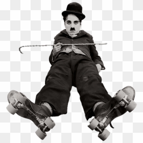 Charlie Chaplin On Roller Skates Clip Arts, HD Png Download - roller skates png