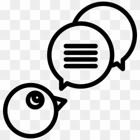 Speech Bubbles Outline Symbol In A Circle Comments - Speech Balloon, HD Png Download - oval outline png