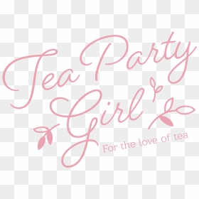Tea Party Girl - Calligraphy, HD Png Download - tea party png