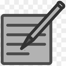Write, Author, Pencil, Pen, Draft, Paper, Note - Documenting Clip Art, HD Png Download - pen and paper png