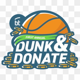 Dunk & Donate Logo, HD Png Download - dunk png