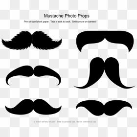 Christmas Photo Booth Props Mustache, HD Png Download - moustaches png