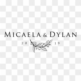 Micaela&dylan Logos Final Copy - Drawing, HD Png Download - just married png