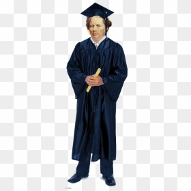 Blue Cap And Gown, HD Png Download - cap and gown png