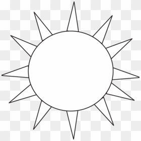 Black And White Sun For Letter S Clip Art Black And - Nauru Flag Gif, HD Png Download - black sun png