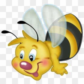 Clip Art Bumble Bee With Flowers, HD Png Download - cute bee png