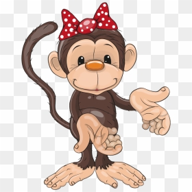 Safari & Zoo Cute Monkey, Cartoon Monkey, Cartoon Art, - Monkey And Infant Clipart, HD Png Download - cartoon monkey png