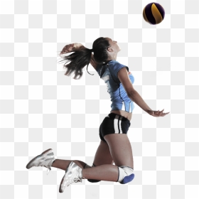 Female Volleyball Player Png, Transparent Png - volleyball player png