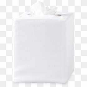 White Linen Tissue Box, HD Png Download - tissue png