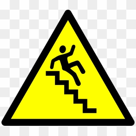 Falling Down Stairs - Electric Shock Danger Symbol, HD Png Download - person falling png